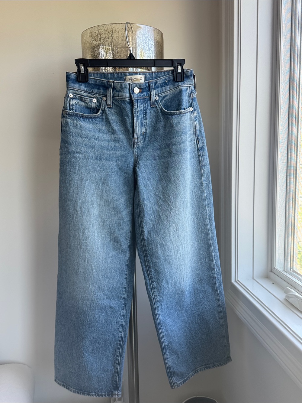 Madewell Light Blue Wide-Leg High-Rise Jeans